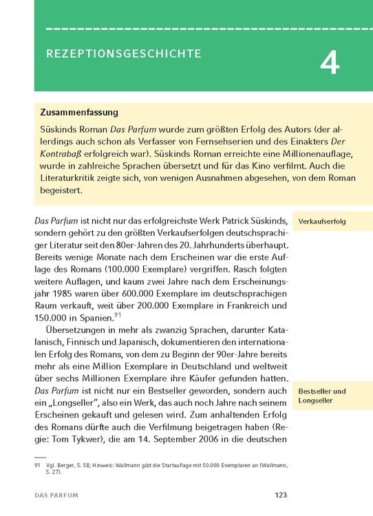 Produktbild: Das Parfum - Textanalyse und Interpretation