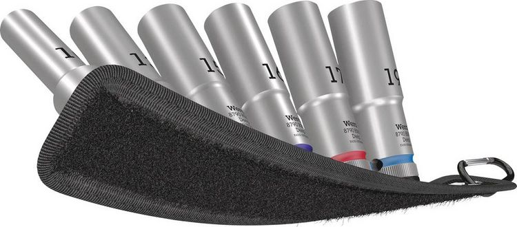 Produktbild: Wera Belt C Deep 1 Steckschl&uuml;sseleinsatz-Set 1/2\" 6teilig 05004565001