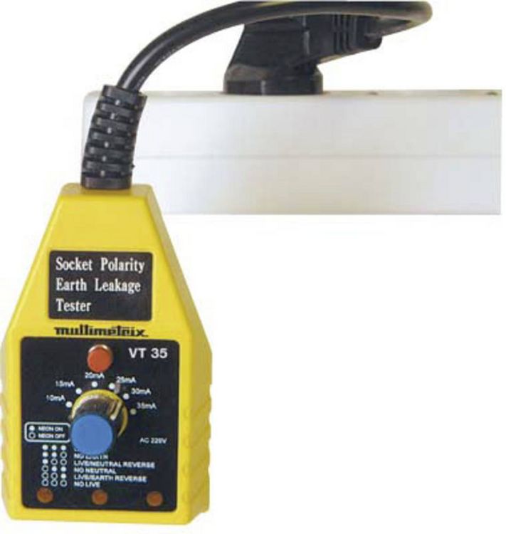 Produktbild: Multimetrix VT 35 FI-Schnelltester CAT II 250V LED