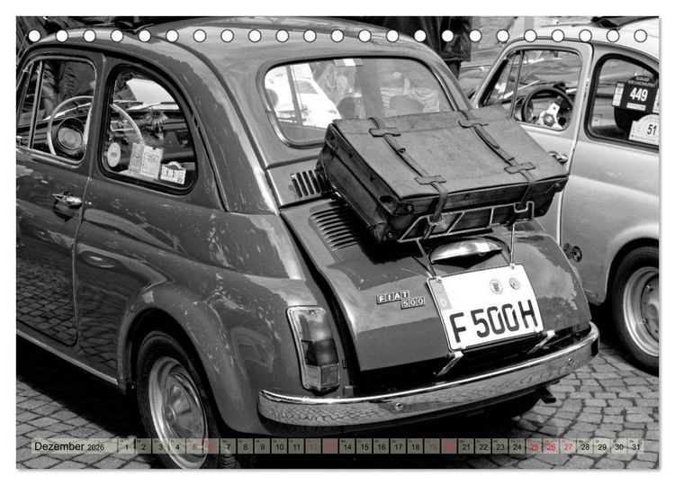 Produktbild: il Cinquecento - Details im Fokus - im Look eines legend&auml;ren Analogfilms (Tischkalender 2026 DIN A5 quer), CALVENDO Monatskalender