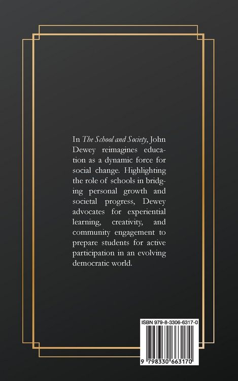 Produktbild: The School and Society