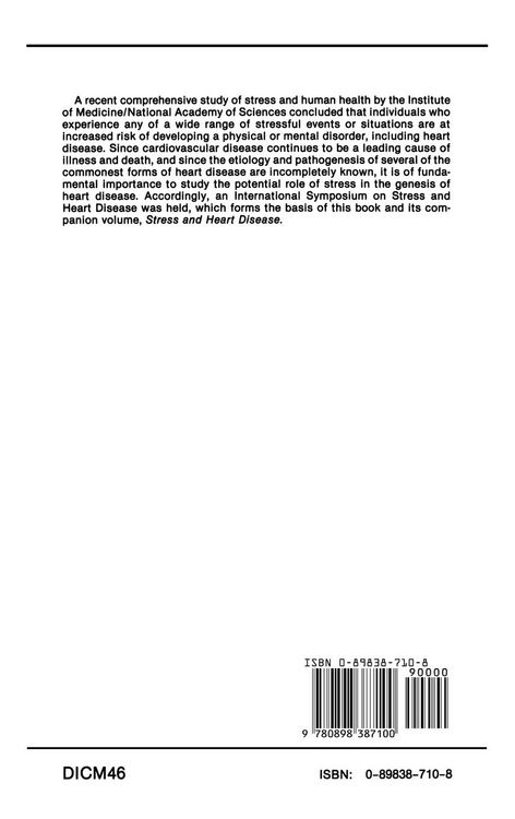 Produktbild: Pathogenesis of Stress-Induced Heart Disease