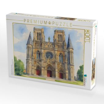 Produktbild: CALVENDO Puzzle L'&Egrave;glise Notre Dame in Avraches | 1000 Teile Lege-Gr&ouml;&szlig;e 64x48cm Foto-Puzzle f&uuml;r gl&uuml;ckliche Stunden