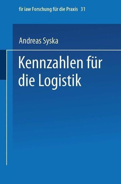 Produktbild: Kennzahlen f&uuml;r die Logistik