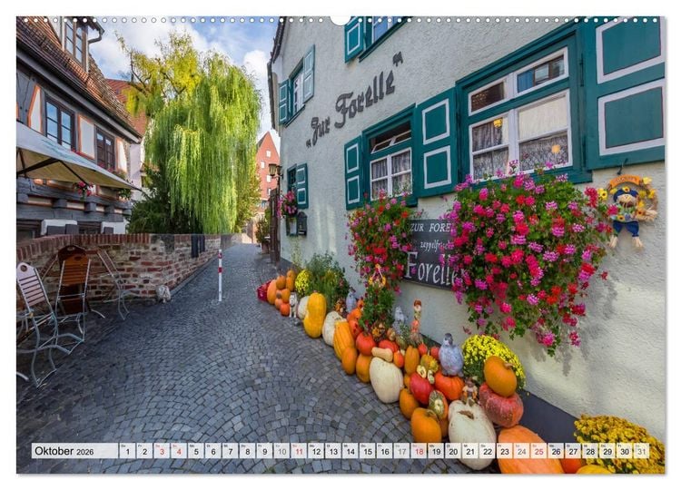 Produktbild: ULM Idyllisches Stadtherz (hochwertiger Premium Wandkalender 2026 DIN A2 quer), Kunstdruck in Hochglanz