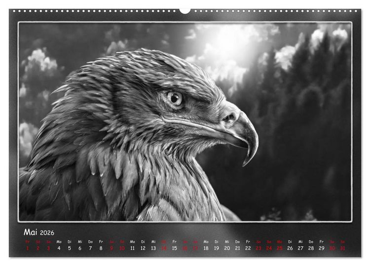 Produktbild: Tieren ins Gesicht geschaut (hochwertiger Premium Wandkalender 2026 DIN A2 quer), Kunstdruck in Hochglanz