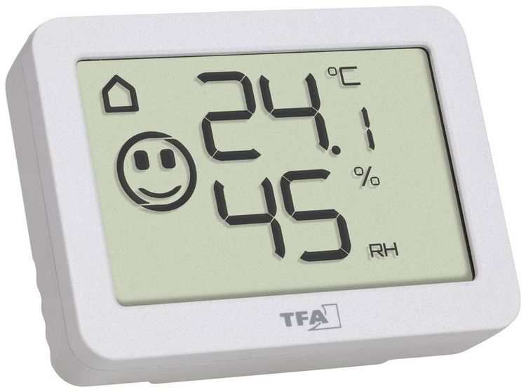 Produktbild: TFA Dostmann Thermo-/Hygrometer Wei&szlig; 30.5055.02