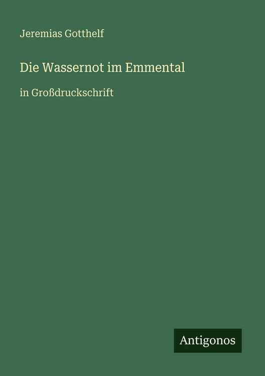 Produktbild: Die Wassernot im Emmental