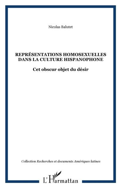 Produktbild: Representations homosexuelles dans la culture hispanophone