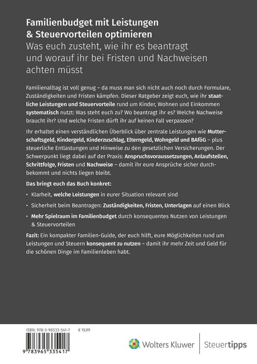 Produktbild: Familienbudget mit Leistungen & Steuervorteilen optimieren