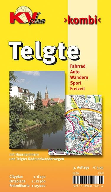 Telgte, KVplan, Radkarte/Freizeitkarte/Stadtplan,