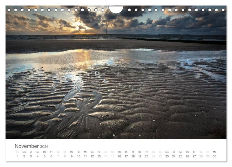 Produktbild: Amrum - Nordseeinsel im Wechsel der Gezeiten (Wandkalender 2026 DIN A4 quer), CALVENDO Monatskalender