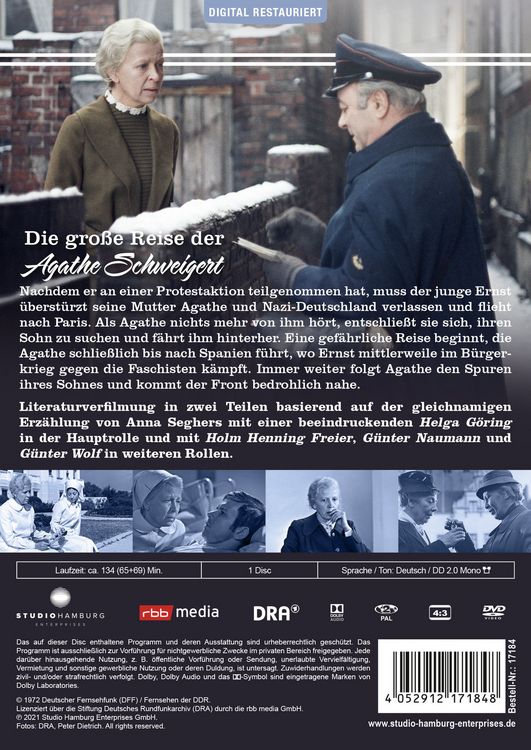 Produktbild: Die gro&szlig;e Reise der Agathe Schweigert