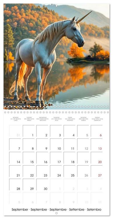 Produktbild: Fairytale Land of AI Unicorns (Wall Calendar 2026 12 &times; 12 Inch) CALVENDO 12 Month Wall Calendar