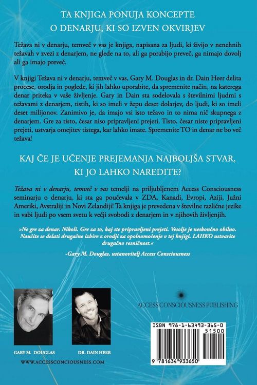 Produktbild: Te&iquest;ava ni v denarju, temve&iquest; v vas (Slovenian)