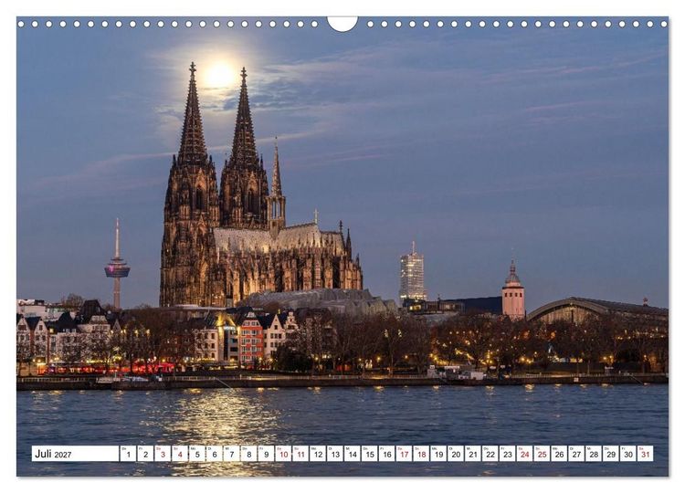 Produktbild: Urbane Impressionen: Domstadt K&ouml;ln - Lebensgef&uuml;hl am Rhein (Wandkalender 2027 DIN A3 quer), CALVENDO Monatskalender