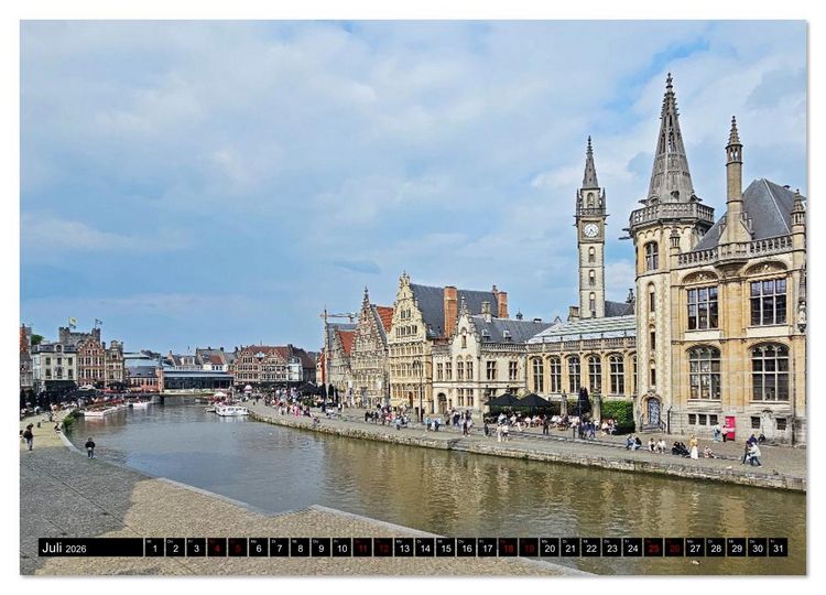 Produktbild: Rundreise kreuz und quer durch Holland und Belgien (Wandkalender 2026 DIN A2 quer), CALVENDO Monatskalender