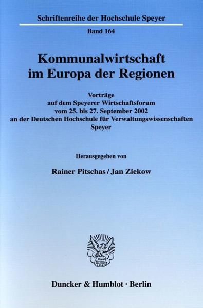 Produktbild: Kommunalwirtschaft im Europa der Regionen.