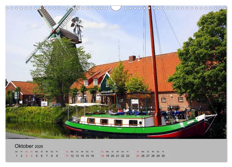 Produktbild: Ostfriesland an der Nordseek&uuml;ste (Wandkalender 2026 DIN A3 quer), CALVENDO Monatskalender