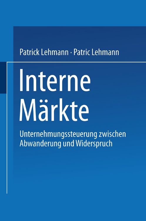 Produktbild: Interne M&auml;rkte