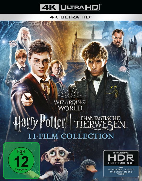Produktbild: Wizarding World 11-Film Collection (Harry Potter / Fabelhafte Tierwesen) (4K-UHD) [11 BRs]