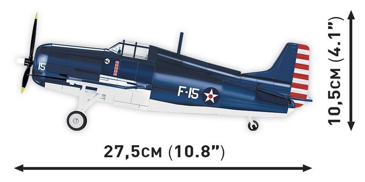 Produktbild: COBI 5731 - Historical Collection, F4F WILDCAT Norththrop Grumman WWII