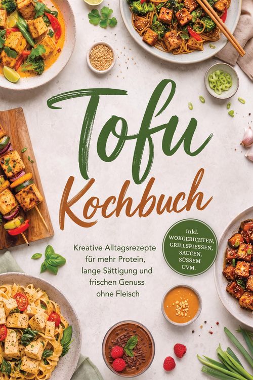Produktbild: Tofu Kochbuch: Kreative Alltagsrezepte f&uuml;r mehr Protein, lange S&auml;ttigung und frischen Genuss ohne Fleisch - inkl. Wokgerichten, Grillspie&szlig;en, Saucen,