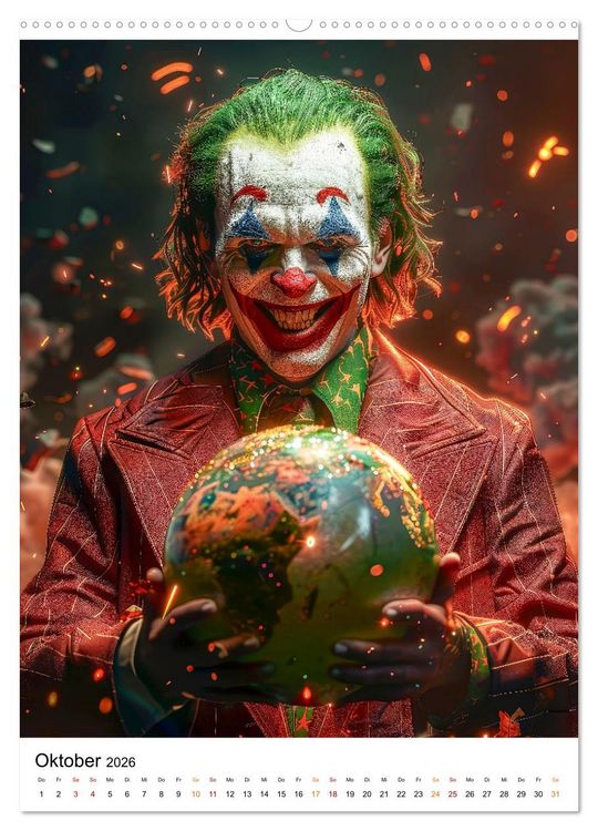 Produktbild: Der Clown (hochwertiger Premium Wandkalender 2026 DIN A2 hoch), Kunstdruck in Hochglanz