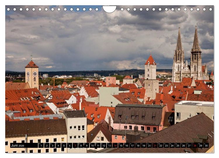 Produktbild: Regensburg - Bayern (Wandkalender 2026 DIN A4 quer), CALVENDO Monatskalender