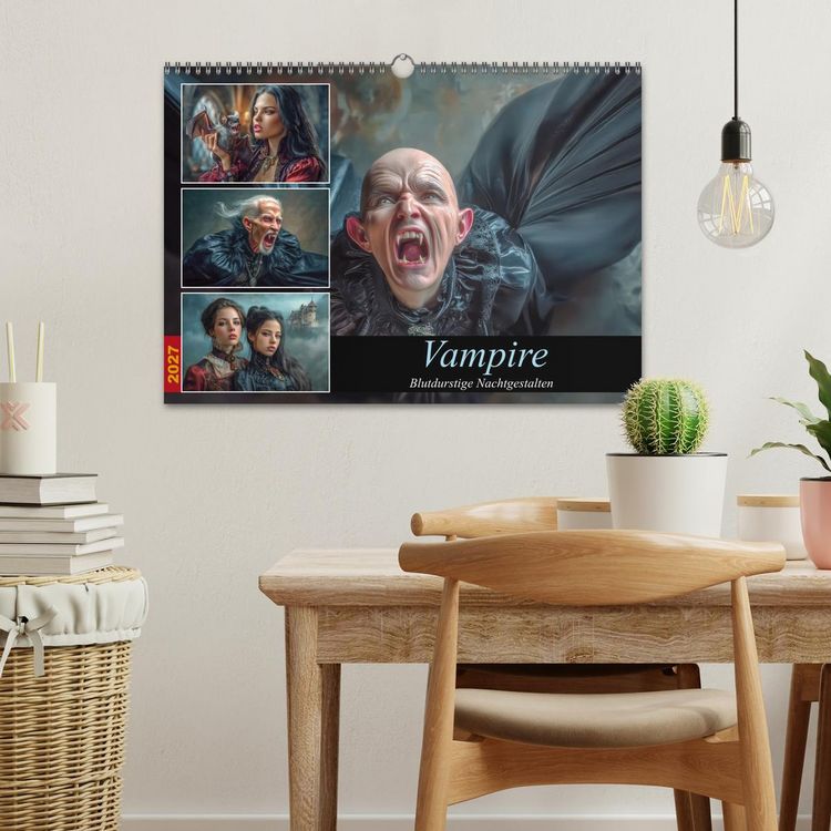 Produktbild: Vampire - Blutdurstige Nachtgestalten (Wandkalender 2027 DIN A3 quer), CALVENDO Monatskalender