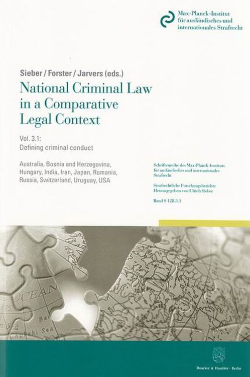 Produktbild: National Criminal Law in a Comparative Legal Context. Vol. 3.1.