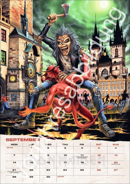 Produktbild: Iron Maiden Posterkalender 2027