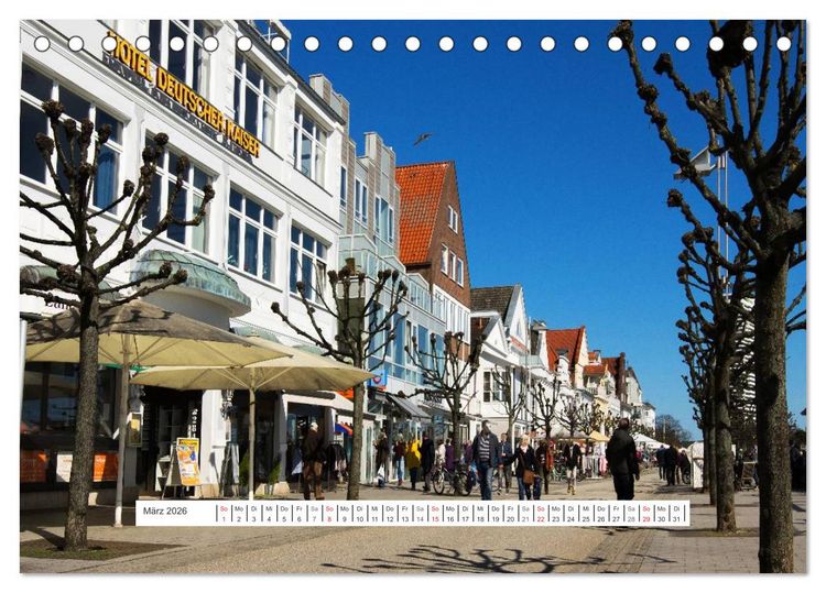 Produktbild: Travem&uuml;nde in der L&uuml;becker Bucht (Tischkalender 2026 DIN A5 quer), CALVENDO Monatskalender