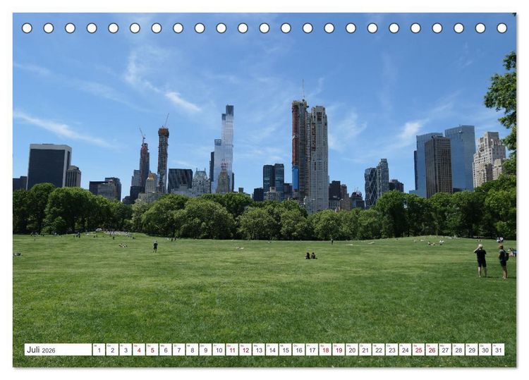 Produktbild: New York City Manhattan Perspektiven (Tischkalender 2026 DIN A5 quer), CALVENDO Monatskalender
