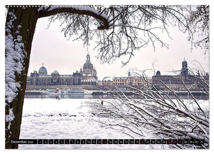 Produktbild: WUNDERVOLLES DRESDEN (Wandkalender 2026 DIN A2 quer), CALVENDO Monatskalender