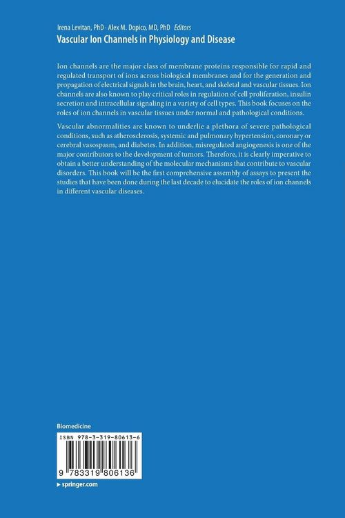 Produktbild: Vascular Ion Channels in Physiology and Disease