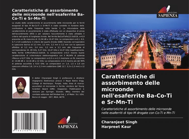 Produktbild: Caratteristiche di assorbimento delle microonde nell'esaferrite Ba-Co-Ti e Sr-Mn-Ti