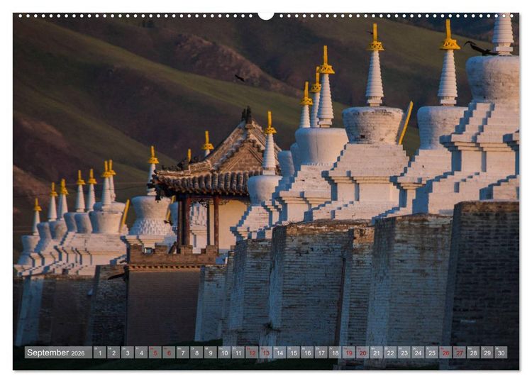 Produktbild: Mongolei - imposantes Land (hochwertiger Premium Wandkalender 2026 DIN A2 quer), Kunstdruck in Hochglanz