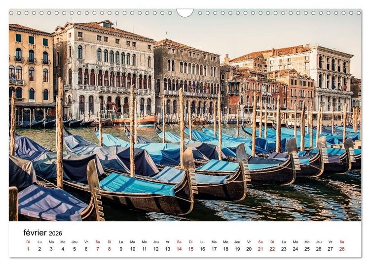Produktbild: Les merveilles de Venise (Calendrier mural 2026 DIN A3 vertical), CALVENDO calendrier mensuel