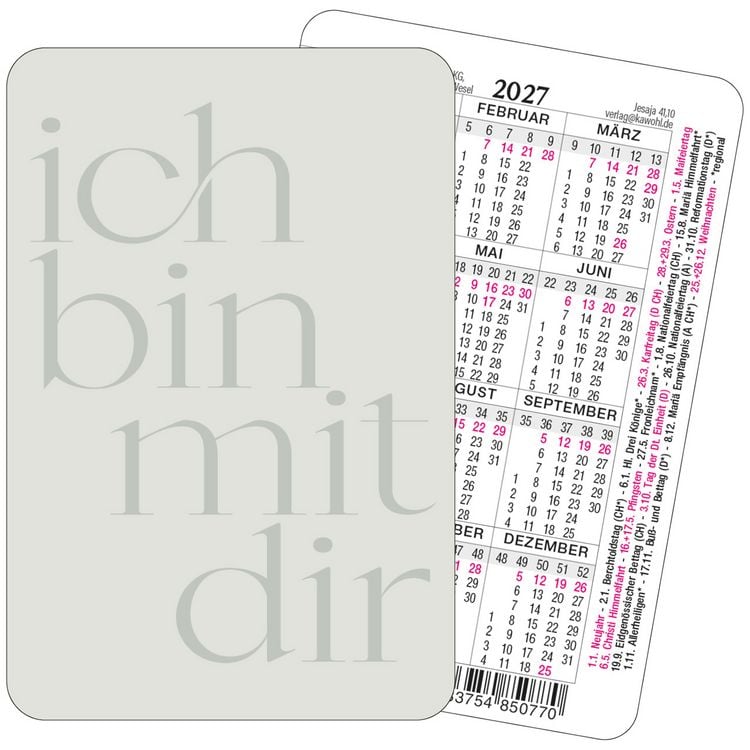 Produktbild: Ich bin mir dir 2027