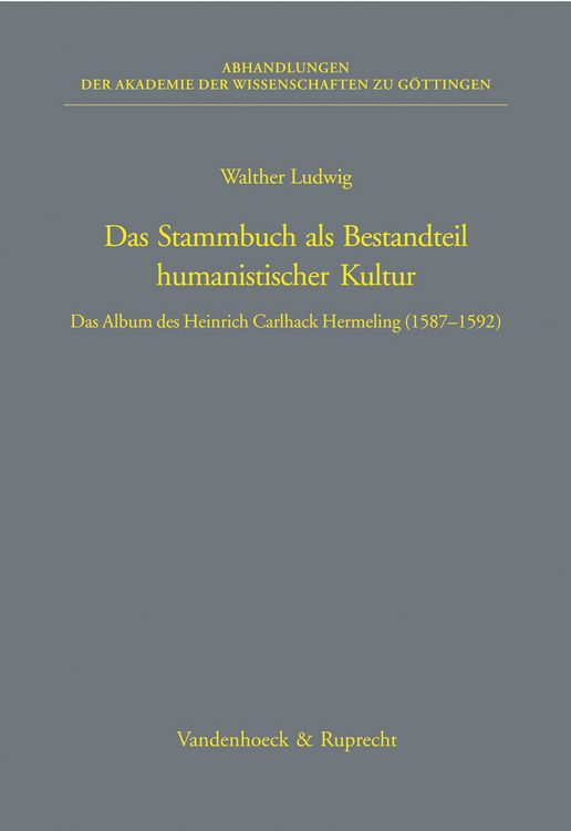 Produktbild: Das Stammbuch als Bestandteil humanistischer Kultur