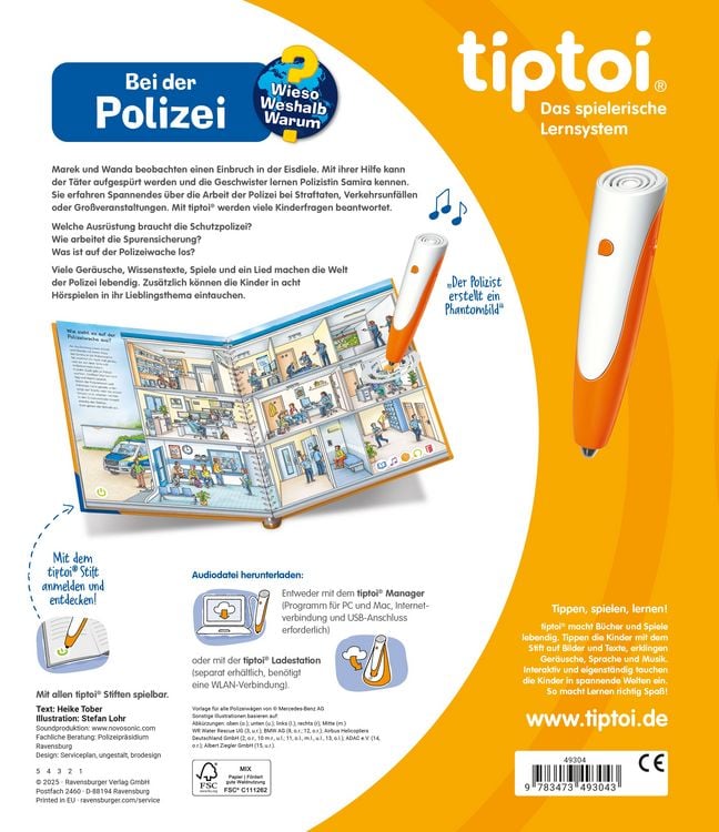 Produktbild: tiptoi&reg; Wieso? Weshalb? Warum? - Bei der Polizei