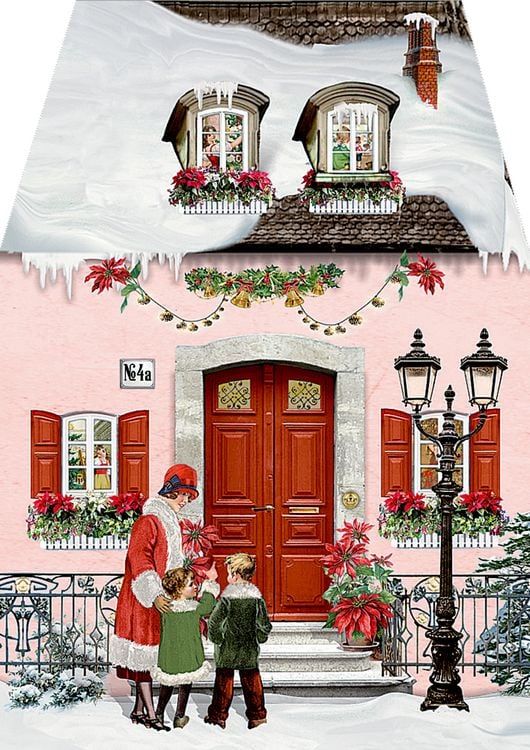 Produktbild: Miniatur-Adventskalender &ndash; Weihnachtsh&auml;uschen