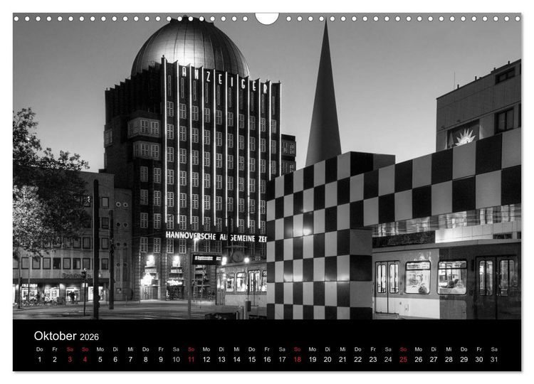 Produktbild: Hannover Monochrome Impressionen (Wandkalender 2026 DIN A3 quer), CALVENDO Monatskalender