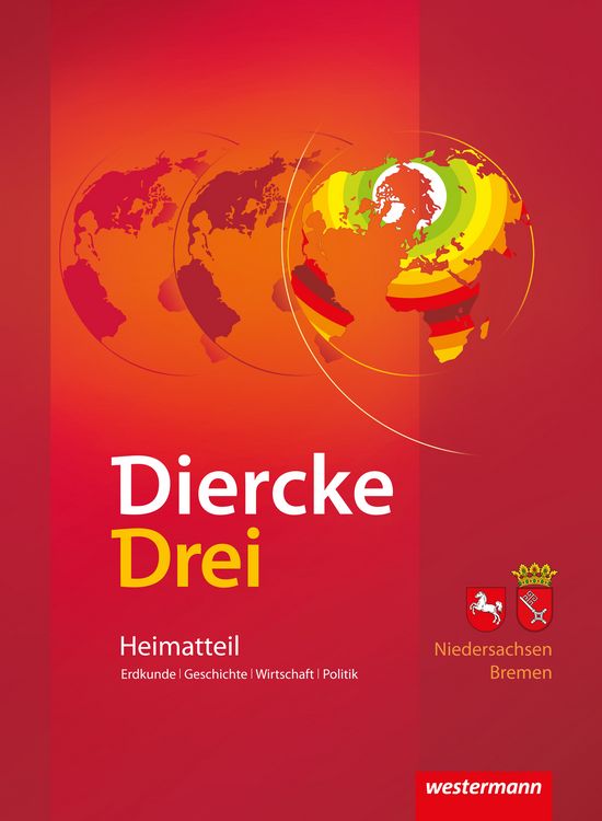 Produktbild: Diercke Drei. Arbeitsheft Kartenarbeit. Heimatteil Niedersachsen / Bremen