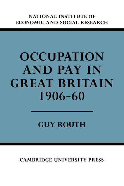 Produktbild: Occupation and Pay in Great Britain 1906 60