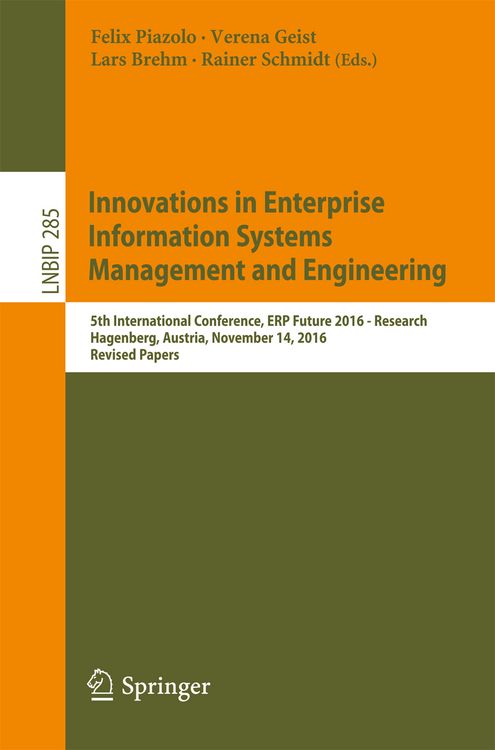 Produktbild: Innovations in Enterprise Information Systems Management and Engineering