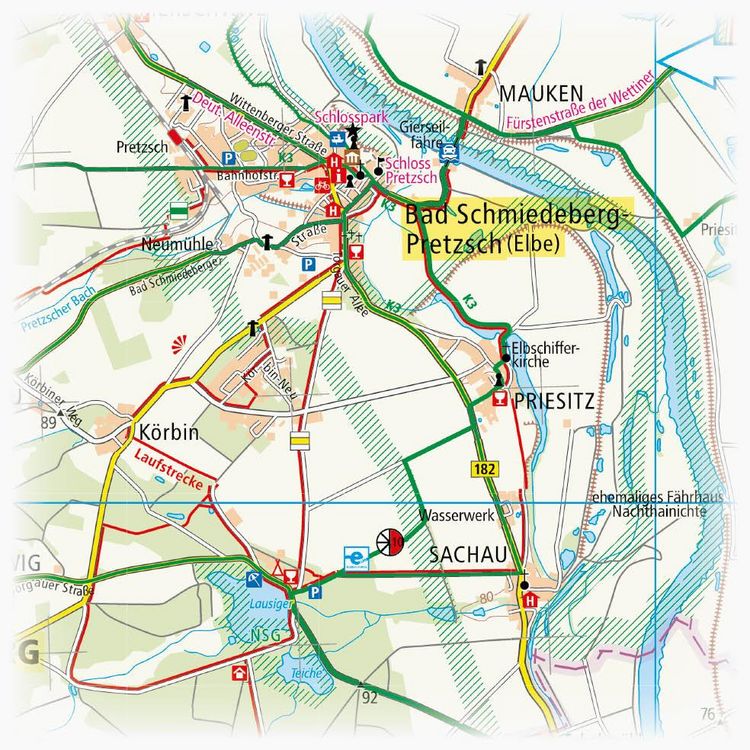Produktbild: Naturpark D&uuml;bener Heide, Gr&auml;fenheinichen - Bad D&uuml;ben - Delitzsch - Torgau 1:60 000