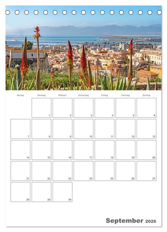 Produktbild: Cagliari - Urlaubsplaner (Tischkalender 2026 DIN A5 hoch), CALVENDO Monatskalender