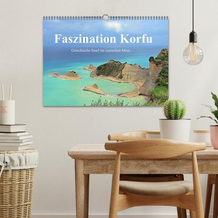 Produktbild: Faszination Korfu (Wandkalender 2026 DIN A3 quer), CALVENDO Monatskalender